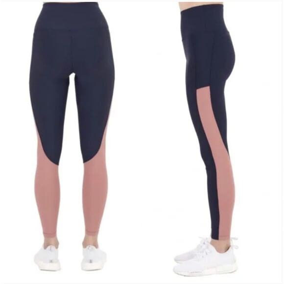 Nylora Dylan Navy & Pink Leggings // S - Picture 2 of 8